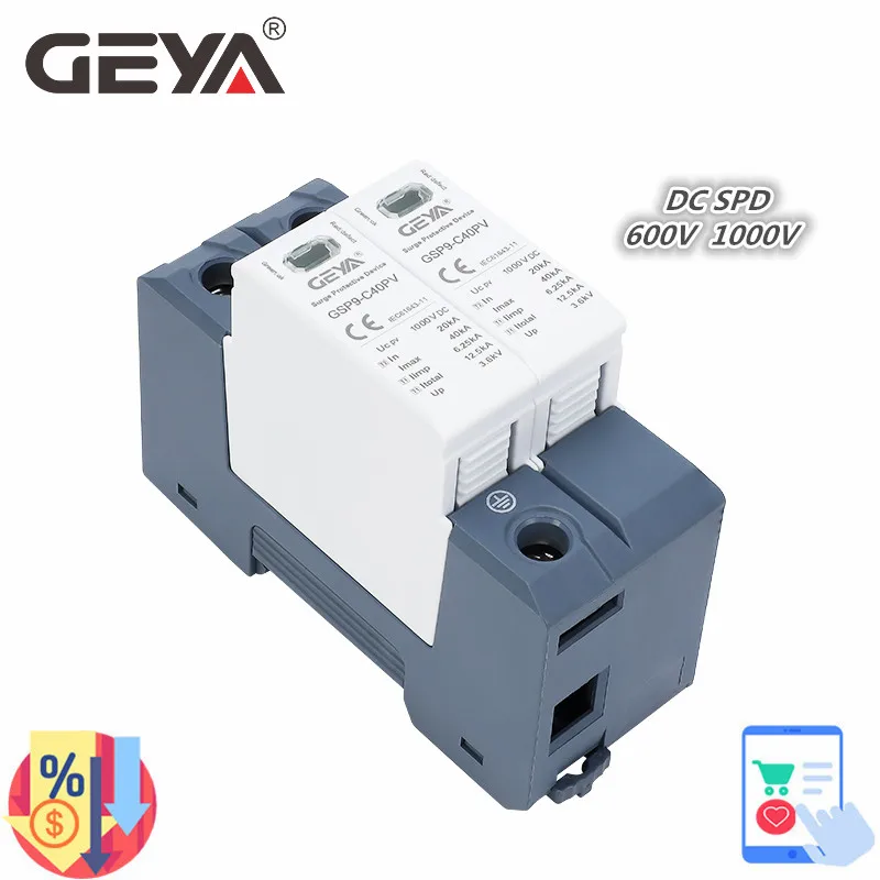 Ac Surge Protector - GEYA GSP9 Fotovoltaik DC SPD 2P