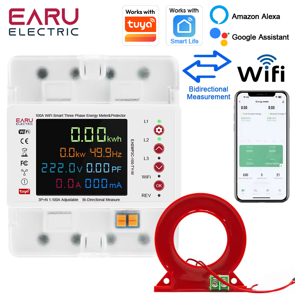 Ac Surge Protector - EARU Üç Fazlı Tuya WiFi Akıllı