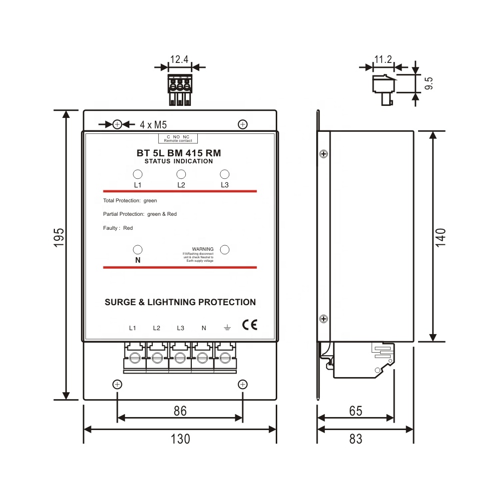 380V 400V 415V 280kA 40kA*7 ha - Ac Surge Protector incelemesi ve fiyatı