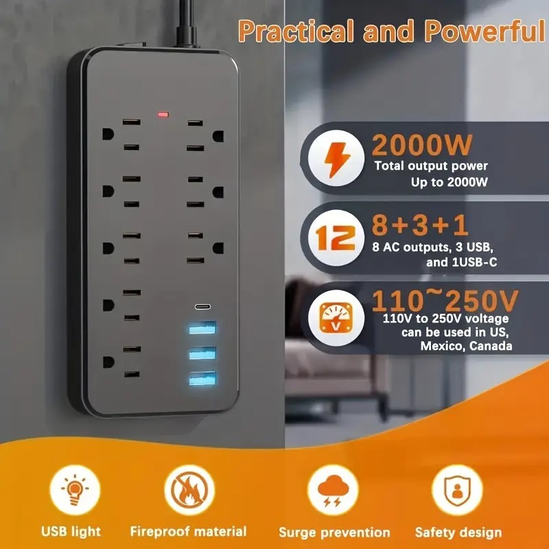 ABD Prizli Akım Korumalı Çokla - Ac Surge Protector incelemesi ve fiyatı
