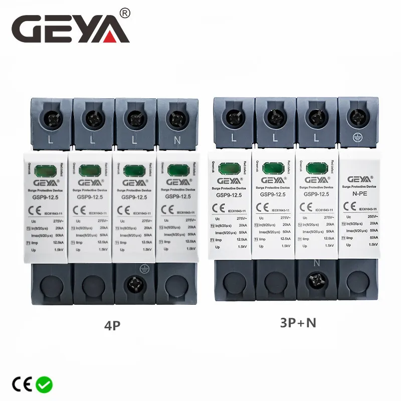 GEYA GSP9 12.5KA T1+T2 SPD 4P  - Ac Surge Protector incelemesi ve fiyatı