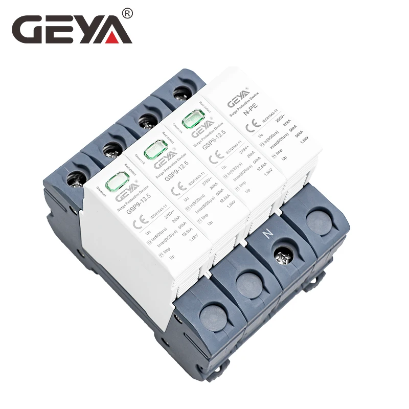 GEYA GSP9 12.5KA T1+T2 SPD 4P  - Ac Surge Protector incelemesi ve fiyatı