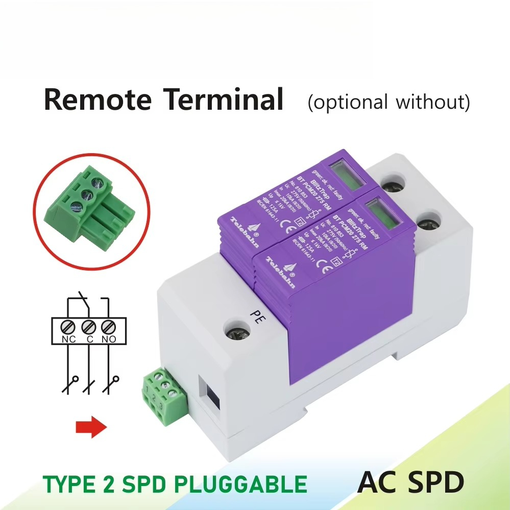 AC SPD 385V 10kA-20kA T2 2P yı - Ac Surge Protector incelemesi ve fiyatı
