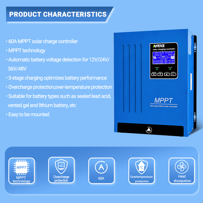 ANENJI MPPT 100A 80A 60A Güneş - Renewable Energy Systems incelemesi ve fiyatı